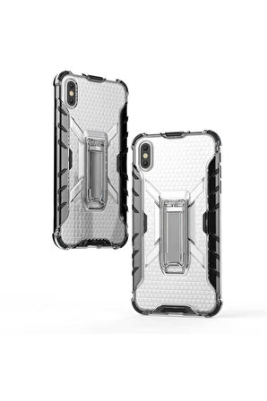 Apple iPhone XS Max Uyumlu Kılıf Zore Klik Silikon Renksiz