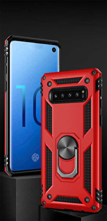 Samsung Galaxy S10 Uyumlu Kılıf Zore Vega Kapak Mavi