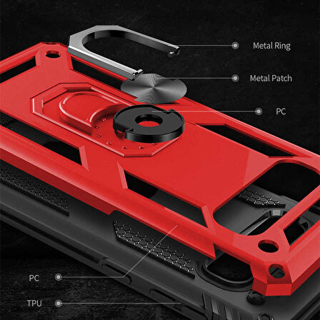 Samsung Galaxy S10 Uyumlu Kılıf Zore Vega Kapak Mavi