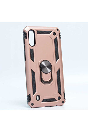 Samsung Galaxy M10 Uyumlu Kılıf Zore Vega Kapak Rose Gold