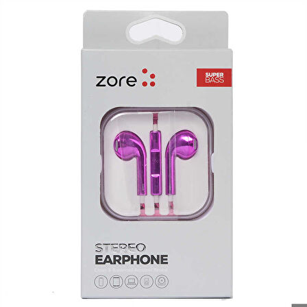 Zore EP5 Basıc Serisi 3.5mm Kulaklık Mor