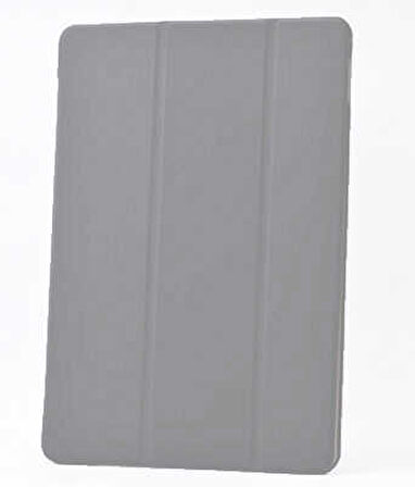 Apple iPad 9.7 2018 (6.Nesil) Uyumlu Zore Smart Cover Standlı 1-1 Kılıf Gri
