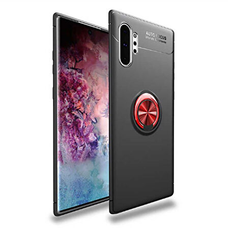 Samsung Galaxy Note 10 Plus Uyumlu Kılıf Zore Ravel Silikon Kapak Kırmızı