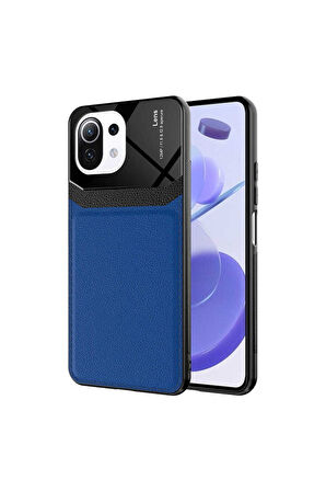 Xiaomi Mi 11 Lite Uyumlu Kılıf Zore Emiks Kapak Lacivert