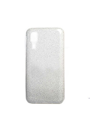 Samsung Galaxy A2 Core Uyumlu Kılıf Zore Shining Silikon Gümüş