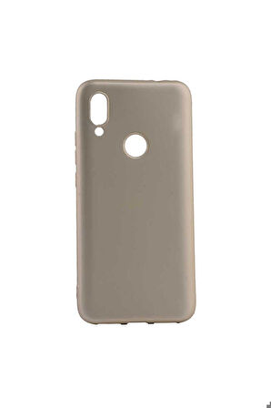 Xiaomi Redmi 7 Uyumlu Kılıf Zore Premier Silikon Kapak Gold