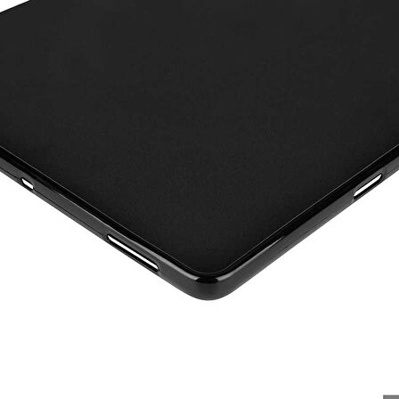 Samsung Galaxy Tab S6 T860 Uyumlu Kılıf Zore Tablet Süper Silikon Kapak Siyah