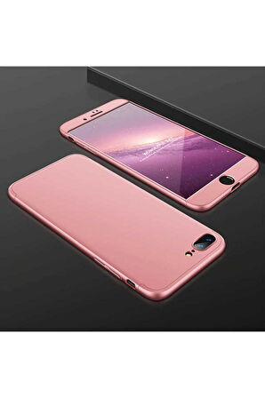 Apple iPhone 8 Plus Uyumlu Kılıf Zore Ays Kapak Rose Gold