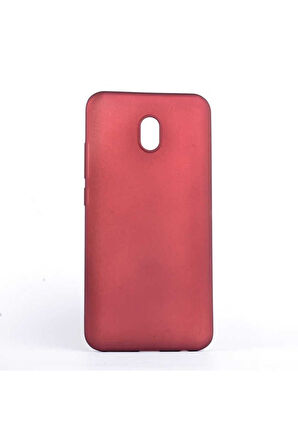 Xiaomi Redmi 8A Uyumlu Kılıf Zore Premier Silikon Kapak Mürdüm