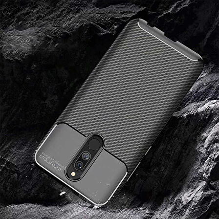 Xiaomi Redmi 8 Uyumlu Kılıf Zore Negro Silikon Kapak Kahverengi