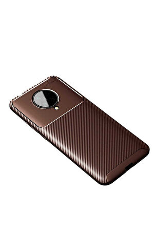 Xiaomi Redmi K30 Pro Uyumlu Kılıf Zore Negro Silikon Kapak Kahverengi