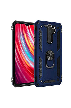 Xiaomi Redmi Note 8 Pro Uyumlu Kılıf Zore Vega Kapak Mavi