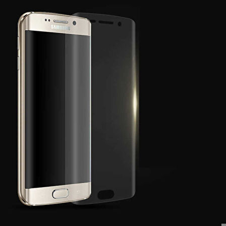 Samsung Galaxy S6 Edge Uyumlu Zore Süper Pet Ekran Koruyucu Jelatin Siyah