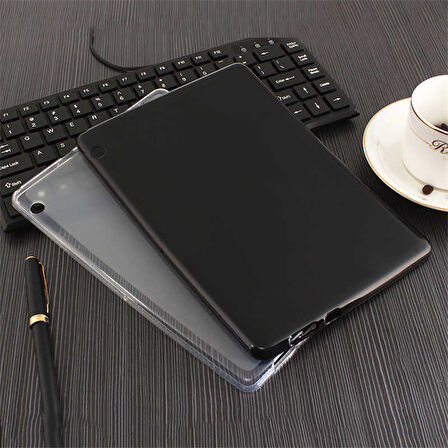 Huawei T5 10 inç Uyumlu Kılıf Zore Tablet Süper Silikon Kapak Renksiz