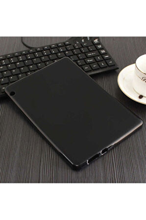 Huawei T5 10 inç Uyumlu Kılıf Zore Tablet Süper Silikon Kapak Siyah