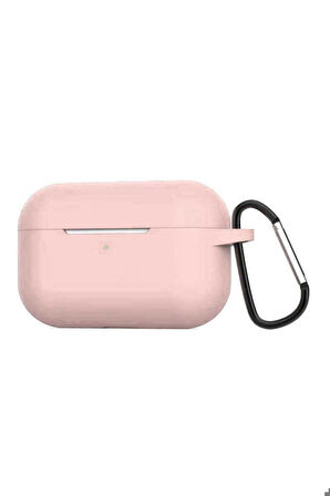 Apple Airpods Pro Uyumlu Kılıf Zore Airbag Silikon Pembe Açık