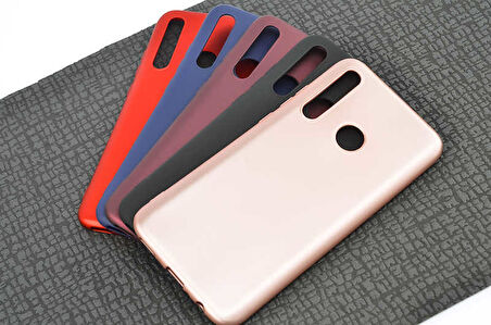 Huawei Honor 20 Lite Uyumlu Kılıf Zore Premier Silikon Kapak Mürdüm