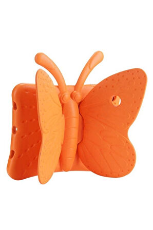 Apple iPad 2 3 4 Uyumlu Zore Butterfly Standlı Tablet Kılıf Turuncu