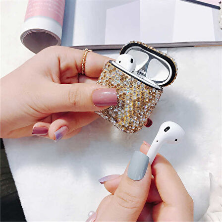 Apple Airpods Uyumlu Kılıf Zore Diamond Silikon NO7