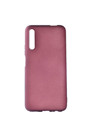 Huawei P Smart Pro 2019 Uyumlu Kılıf Zore Premier Silikon Kapak Mürdüm