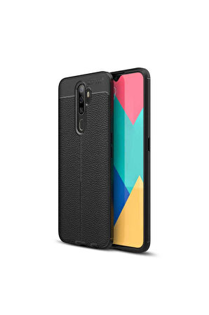 Oppo A9 2020 Uyumlu Kılıf Zore Niss Silikon Kapak Siyah