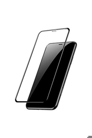 Apple iPhone 11 Pro Max Uyumlu Zore Kenarları Kırılmaya Dayanıklı Cam Ekran Koruyucu