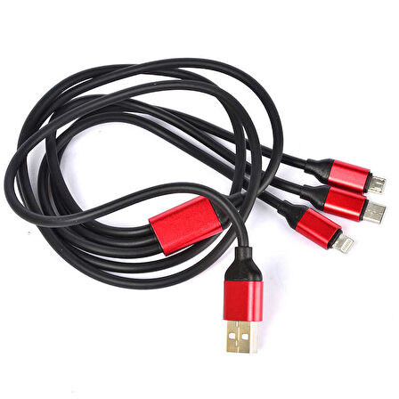 Zore Suffie MTL 3 in 1 Usb Kablo Pembe