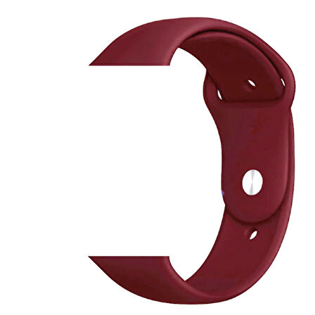 Apple Watch 42mm Uyumlu Zore Klasik Kordon 27-Wine Red