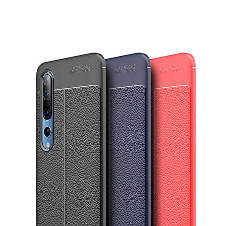 Xiaomi Mi 10 Uyumlu Kılıf Zore Niss Silikon Kapak Kırmızı