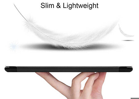 Samsung Galaxy T720 Tab S5E Uyumlu Zore Smart Cover Standlı 1-1 Kılıf Lacivert