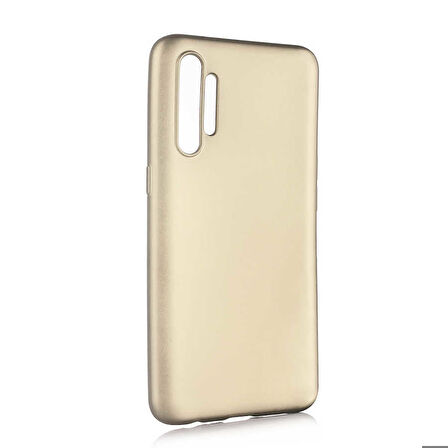 Realme XT Uyumlu Kılıf Zore Premier Silikon Kapak Gold
