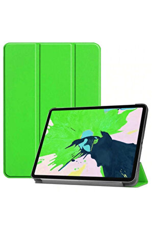 Apple iPad Pro 11 2020 (2.Nesil) Uyumlu Zore Smart Cover Standlı 1-1 Kılıf Yeşil