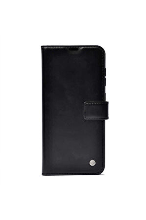 Huawei P Smart 2019 Uyumlu Kılıf Zore Kar Deluxe Kapaklı Kılıf Siyah