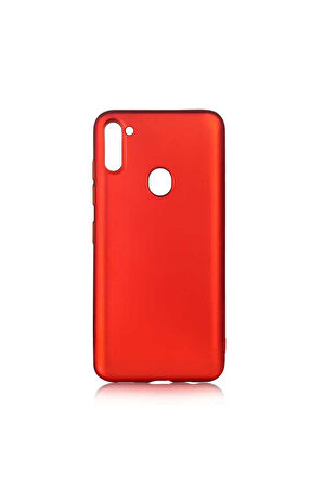 Samsung Galaxy A11 Uyumlu Kılıf Zore Premier Silikon Kapak Kırmızı