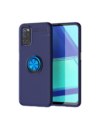 Oppo Reno Uyumlu A92 Kılıf Zore Ravel Silikon Kapak Mavi