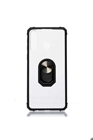 Samsung Galaxy A21 Uyumlu Kılıf Zore Mola Kapak Siyah