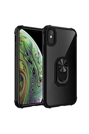Apple iPhone XS Max Uyumlu Kılıf Zore Mola Kapak Siyah