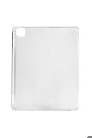 Apple iPad Pro 12.9 2020 (4.Nesil) Uyumlu Zore Kalemli Tablet Silikon Renksiz