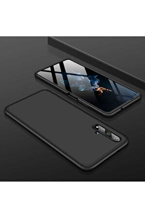 Huawei Nova 5T Uyumlu Kılıf Zore Ays Kapak Siyah