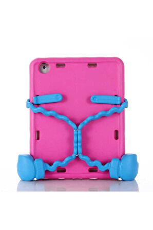 Apple iPad 2 3 4 Uyumlu Zore Eva Boxer Tablet Silikon Pembe Koyu