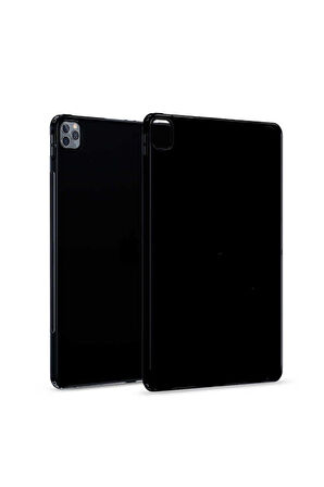 Apple iPad Pro 12.9 Uyumlu Pro 2020 (4.Nesil) Kılıf Zore Tablet Süper Silikon Kapak Siyah