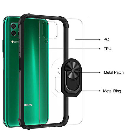 Huawei P40 Lite Uyumlu Kılıf Zore Mola Kapak Lacivert
