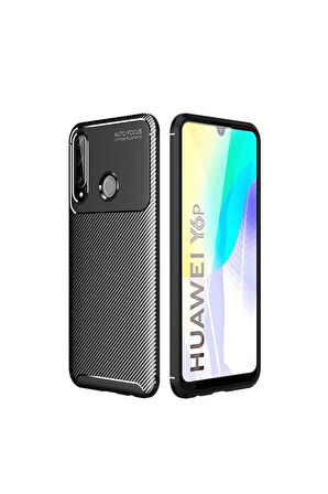 Huawei Y6P Uyumlu Kılıf Zore Negro Silikon Kapak Siyah