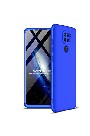 Xiaomi Redmi Note 9 Uyumlu Kılıf Zore Ays Kapak Mavi
