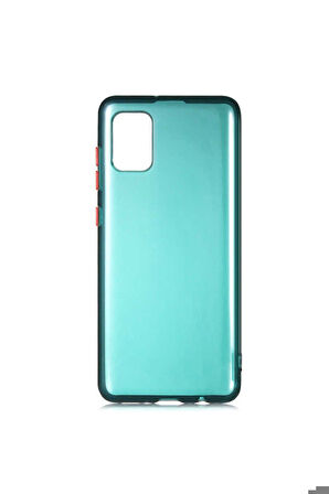 Samsung Galaxy A31 Uyumlu Kılıf Zore Bistro Kapak Koyu Yeşil