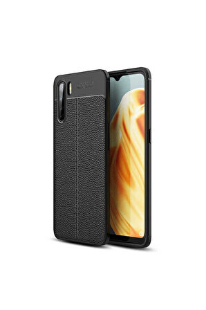 Oppo A91 Uyumlu Kılıf Zore Niss Silikon Kapak Siyah