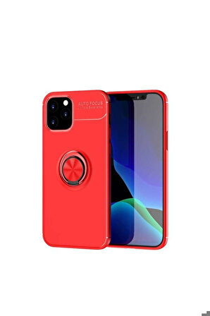 Apple iPhone 12 Pro Uyumlu Kılıf Zore Ravel Silikon Kapak Kırmızı