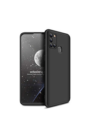 Samsung Galaxy A21S Uyumlu Kılıf Zore Ays Kapak Siyah