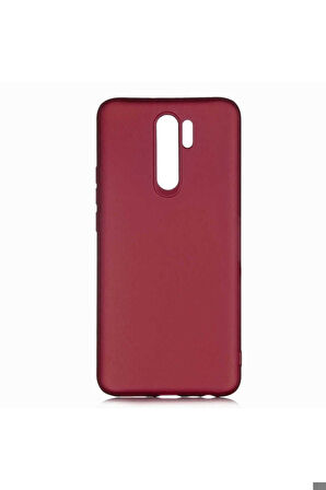 Xiaomi Redmi 9 Uyumlu Kılıf Zore Premier Silikon Kapak Mürdüm