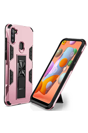 Samsung Galaxy M11 Uyumlu Kılıf Zore Volve Kapak Gold